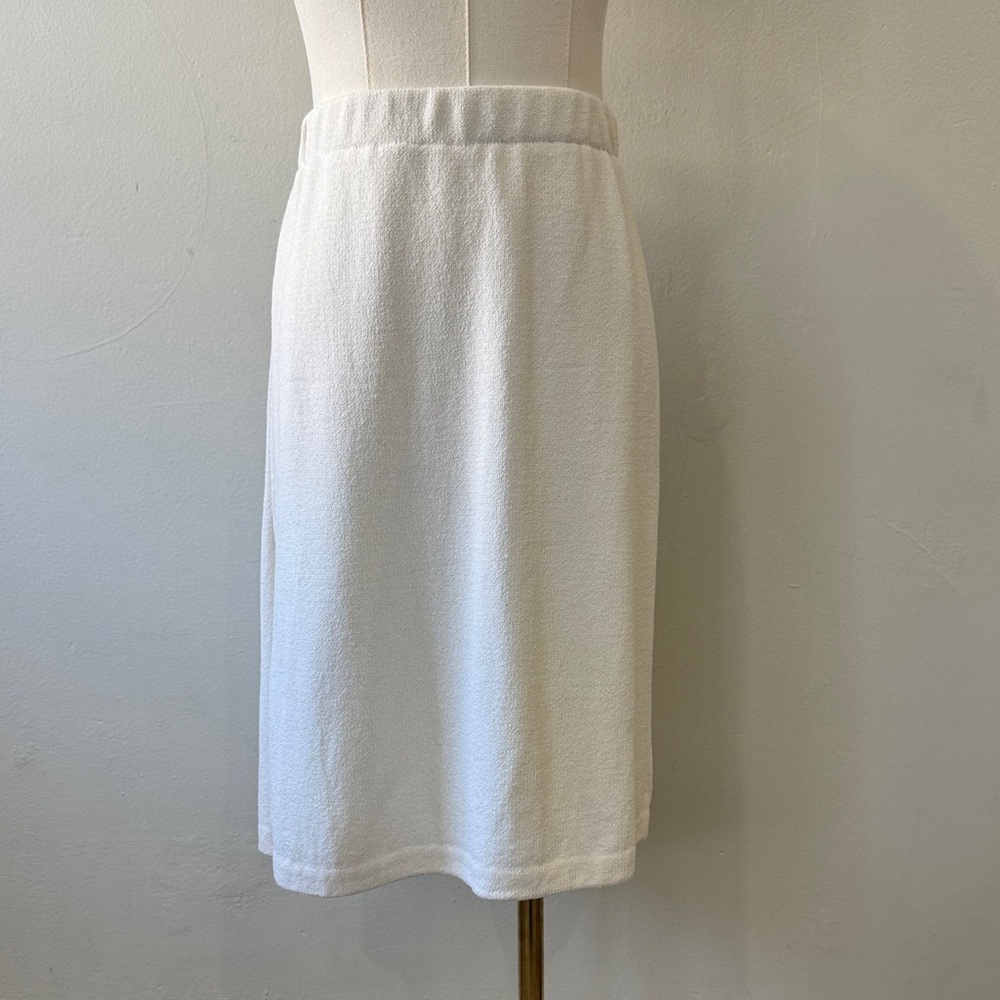 St. John White Pencil Skirt